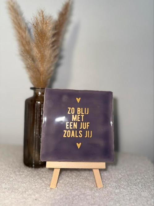 Gepersonaliseerd Tegeltje met Tekst, Huis en Inrichting, Woonaccessoires | Wanddecoraties, Zo goed als nieuw, Ophalen of Verzenden