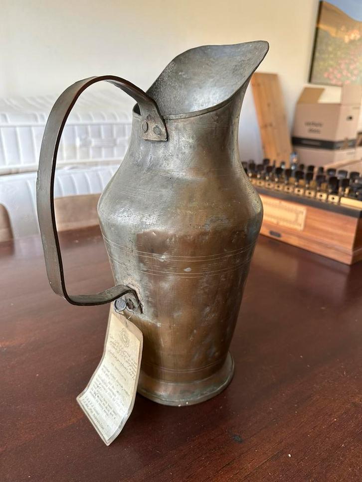 Antiek koperen perzische melkkan, Antiek en Kunst, Antiek | Koper en Brons, Koper, Ophalen