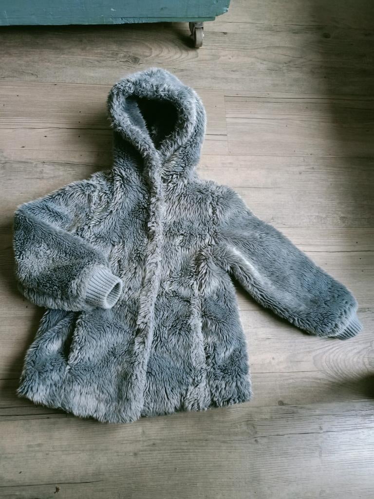 Winterjas pluche maat 122/128, Meisje, Ophalen of Verzenden, Zo goed als nieuw, Didi