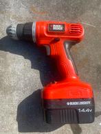 Black & Decker 14.4V Accuboormachine, Doe-het-zelf en Verbouw, Gereedschap | Boormachines, Ophalen, Gebruikt, Variabele snelheid