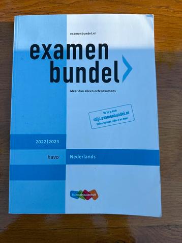 Examenbundel Nederlands HAVO 2022/2023 beschikbaar voor biedingen