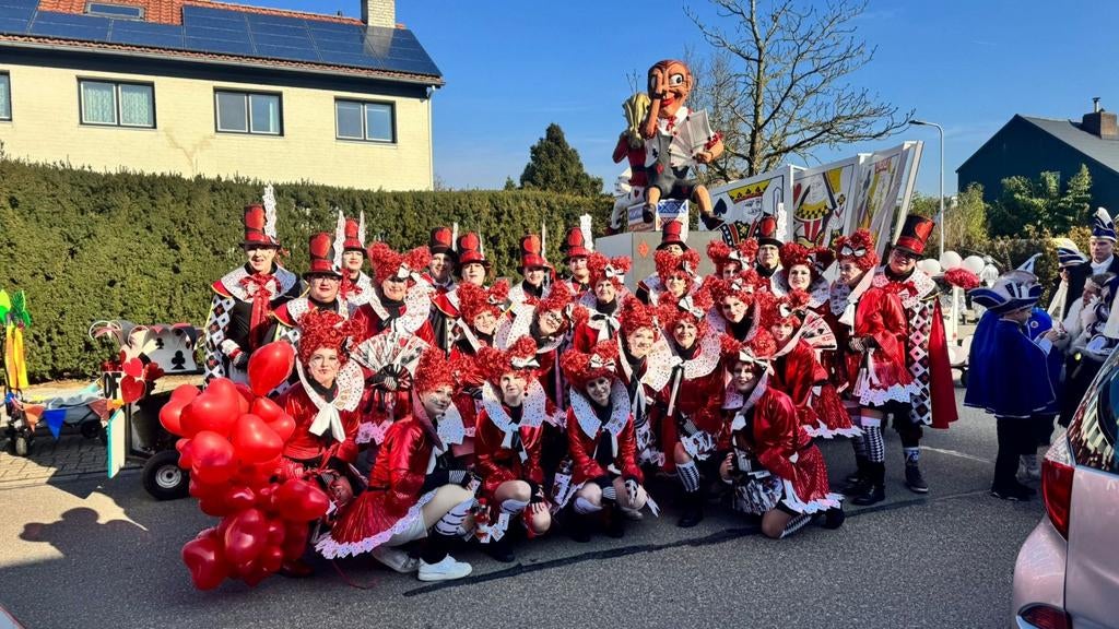 32 personen Loopgroep. Carnaval. Queen of hearts, Tickets en Kaartjes, Evenementen en Festivals, Eén persoon