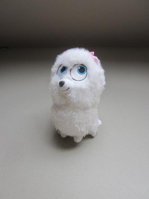 TY MyPets wit superzacht pluche poedelhond Gidget roze strik, Kinderen en Baby's, Speelgoed | Knuffels en Pluche, Nieuw, Hond