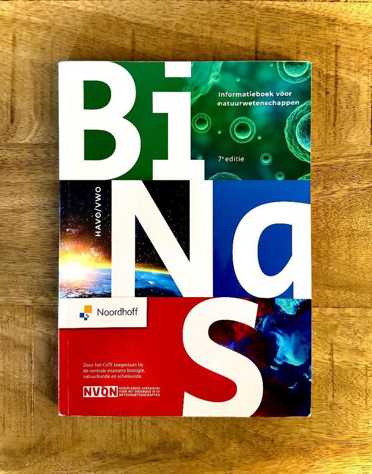 BiNaS HAVO / VWO Informatieboek, 7e editie., Boeken, Schoolboeken, Zo goed als nieuw, Natuurkunde, VWO, Ophalen