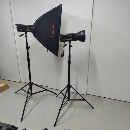 Flitsset Jinbei 2x 500w, Audio, Tv en Foto, Fotografie | Fotostudio en Toebehoren, Gebruikt, Ophalen of Verzenden