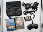 Sega Mega Drive 2 Bundle met 3 Games en 1 Controller., Met games, Mega Drive, Ophalen of Verzenden, Zo goed als nieuw