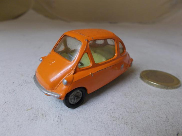 1961 Corgi Toys 233 HEINKEL 3 WHEELS BUBBLE CAR (-A-) I.g.st, Hobby en Vrije tijd, Modelauto's | 1:43, Zo goed als nieuw, Auto