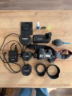 Canon EOS 80D + 3 lenses + extras, Ophalen of Verzenden, Zo goed als nieuw, Canon, Geen optische zoom