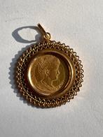 Gouden 5 Gulden Wilhelmina Munt Hanger, Ophalen of Verzenden