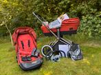 Cybex Priam 2-in-1 kinderwagen Autumn Gold Denim - burnt red, Zo goed als nieuw, Combiwagen, Verstelbare duwstang, Ophalen