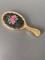 Klein Handspiegeltje met Borduurwerk, Antiek en Kunst, Ophalen of Verzenden, Minder dan 50 cm