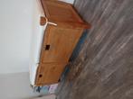 teakhout halkastje, schoenen kast, speelgoed box, Ophalen, Gebruikt