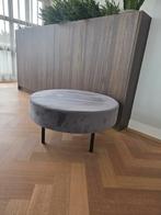 Ronde salontafel / poef - 50cm doorsnede, Ophalen, Zo goed als nieuw, Stof, 50 tot 75 cm