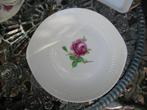 Gebakschaal Hutschenreuther Luxor met grote roze roos, Ophalen of Verzenden