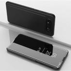 Samsung Galaxy A80 Clear View Stand Cover Set _ Zwart, Verzenden, Nieuw, Overige modellen, Hoesje of Tasje