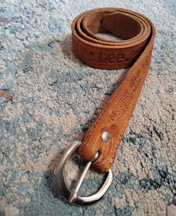 Lee bruin leren riem Authentic Cowboy Belt gratis verzenden  beschikbaar voor biedingen