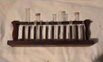 Antiek houten reageerbuisrek, Ophalen of Verzenden