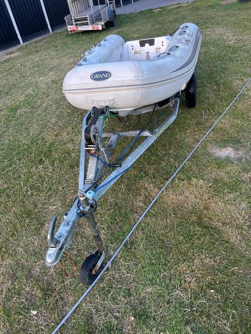 Grand Rib Yamaha 6pk 4 takt met trailer, Watersport en Boten, Rubberboten, Gebruikt, Yamaha, Overige materialen, Minder dan 70 pk