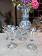 4 vintage Italiaanse glazen ijscoupes, Antiek en Kunst, Ophalen of Verzenden