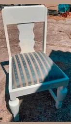 1 wit gepimpte stoel, Ophalen, Zo goed als nieuw, Wit, Eén