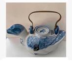 Brocante handgeschilderde Chinese theepot Eend, Ophalen of Verzenden