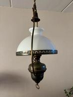 Tinnen hanglamp, Ophalen, Zo goed als nieuw, Glas