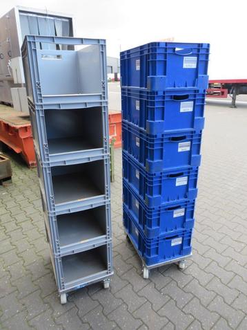 euronormbak stapelbakken stapelkratten op onderwagen  beschikbaar voor biedingen