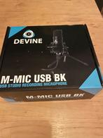 Devine M-Mic USB BK Microfoon - Studio kwaliteit, Muziek en Instrumenten, Microfoons, Ophalen of Verzenden, Zo goed als nieuw