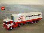 Scania 141 Truck & Koeltrailer Straver Berkel - WSI 1:50, Wsi, Zo goed als nieuw, Wsi, Verzenden