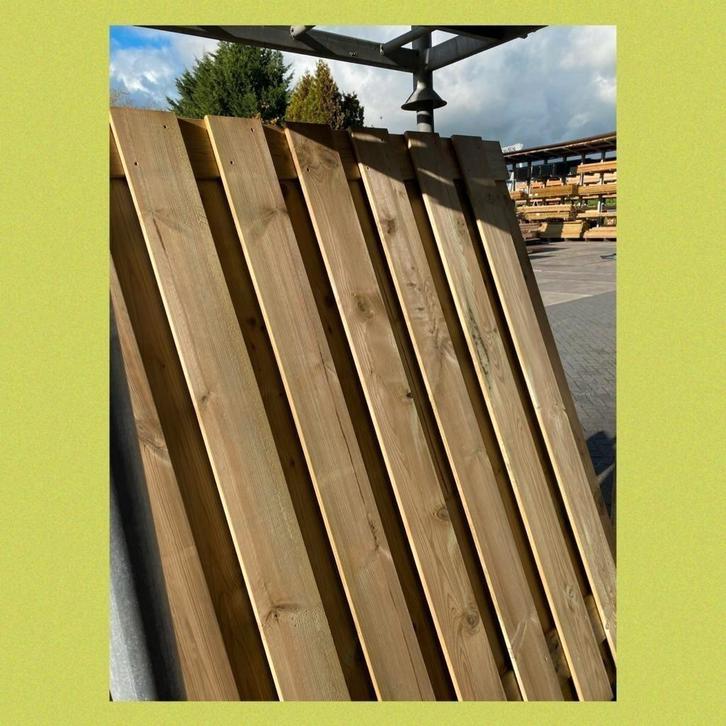 Grenen geïmpr. Tuindeur | Schutting | Tuinhout, Tuin en Terras, Tuinpoorten, Nieuw, Draaipoort, Hout, 150 tot 200 cm, 200 cm of meer