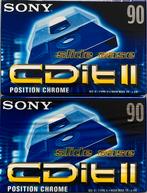 2 SonyCDit II 90 Position Chrome Cassettebandjes [nieuw], 2 t/m 25 bandjes, Overige genres, Ophalen of Verzenden, Onbespeeld