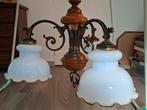 Mooie Hanglamp met drie glazen kap, Ophalen