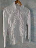 Nette vlotte aparte witte blouse, Verse, 44, mooi smockwerk, Ophalen, Wit, Maat 42/44 (L), Zo goed als nieuw