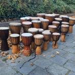 partij djembes 35 stuks opknappers, Ophalen of Verzenden, Gebruikt, Trommel