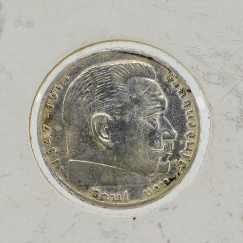 2 Reichsmark munt 1939 – Historisch zilver uit Dld, Postzegels en Munten, Munten | Europa | Niet-Euromunten, Losse munt, Duitsland