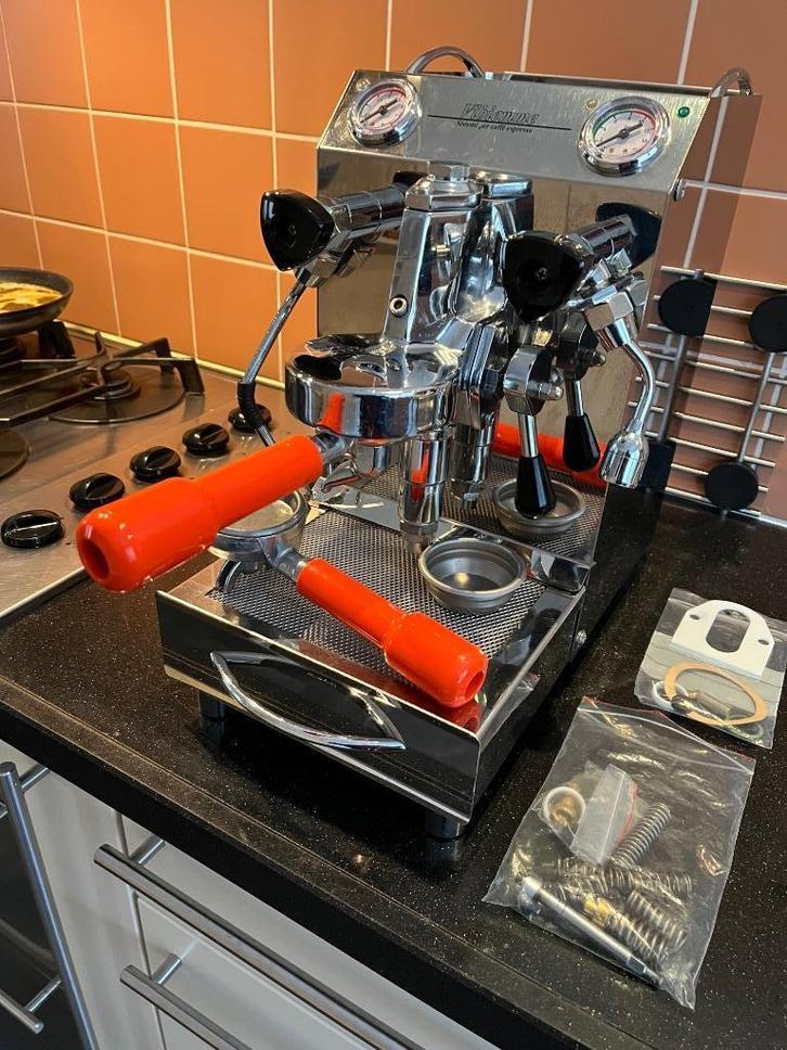 Vibiemme Domobar Junior Dual Boiler, Witgoed en Apparatuur, Koffiezetapparaten, Gebruikt, Gemalen koffie, Espresso apparaat, 1 kopje
