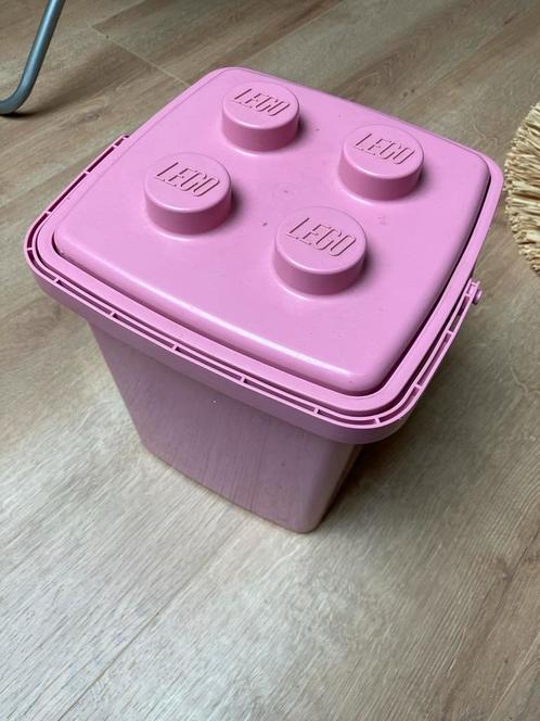 Roze LEGO Opbergbox of doos/emmer, Kinderen en Baby's, Speelgoed | Duplo en Lego, Gebruikt, Lego, Ophalen