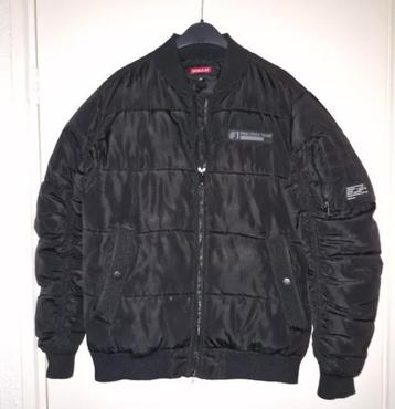 Stoere zwarte Coolcat winterjas  maat 170-176 beschikbaar voor biedingen