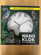 Wandklok Vogelgeluiden nieuw ongeopende doos., Ophalen of Verzenden, Nieuw, Wandklok