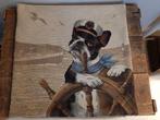 Kussenhoes Franse Bulldog tapisserie, Nieuw, Ophalen of Verzenden, Vierkant, Overige kleuren