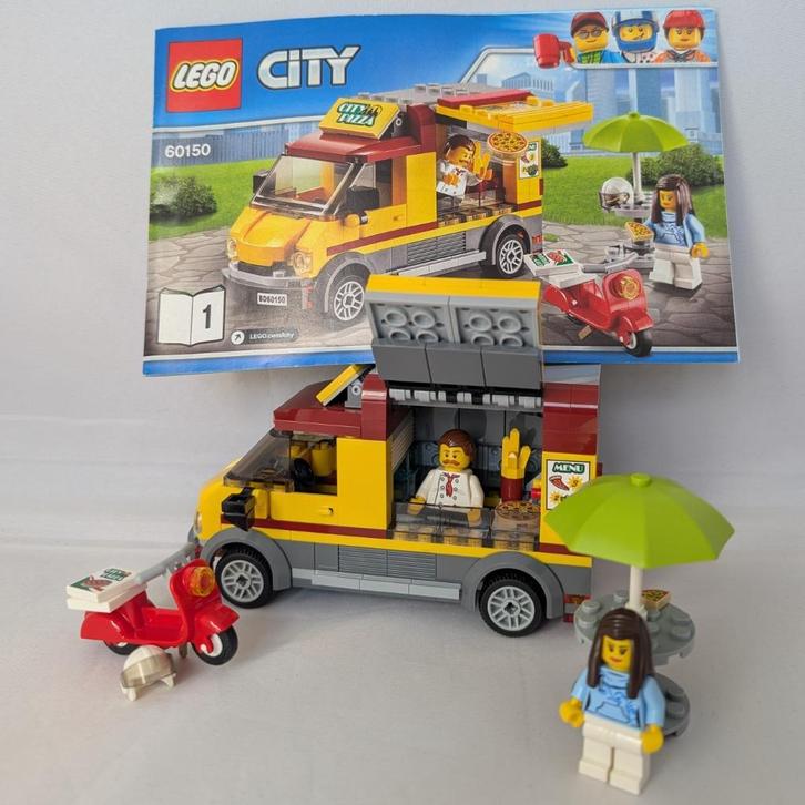 LEGO city 60150 Pizzatruck, Kinderen en Baby's, Speelgoed | Duplo en Lego, Zo goed als nieuw, Lego, Complete set, Ophalen of Verzenden