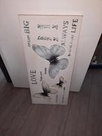 Wit met grijs schilderij., Ophalen, Zo goed als nieuw, Schilderij, Minder dan 50 cm