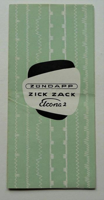 Zündapp Folder Naaimachine Elcona -2- (Jaren '50) beschikbaar voor biedingen