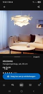 Lampenkap witte wolk van ikea, Ophalen of Verzenden, Zo goed als nieuw, Rond, 50 cm of meer