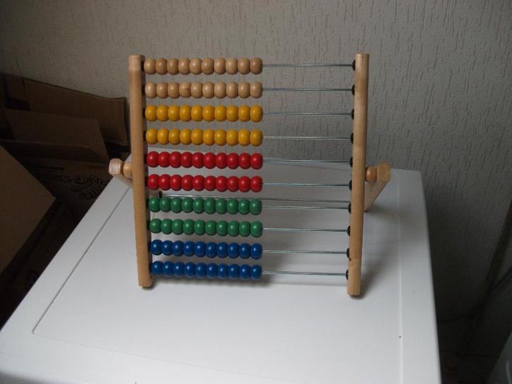 Groot telraam, Kinderen en Baby's, Speelgoed | Houten speelgoed, Gebruikt, Ophalen of Verzenden