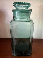 Antieke Glazen Voorraadpot met Deksel, Antiek en Kunst, Antiek | Glas en Kristal, Ophalen of Verzenden