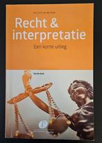 Recht & interpretatie, Boeken, Studieboeken en Cursussen, Zo goed als nieuw, Verzenden