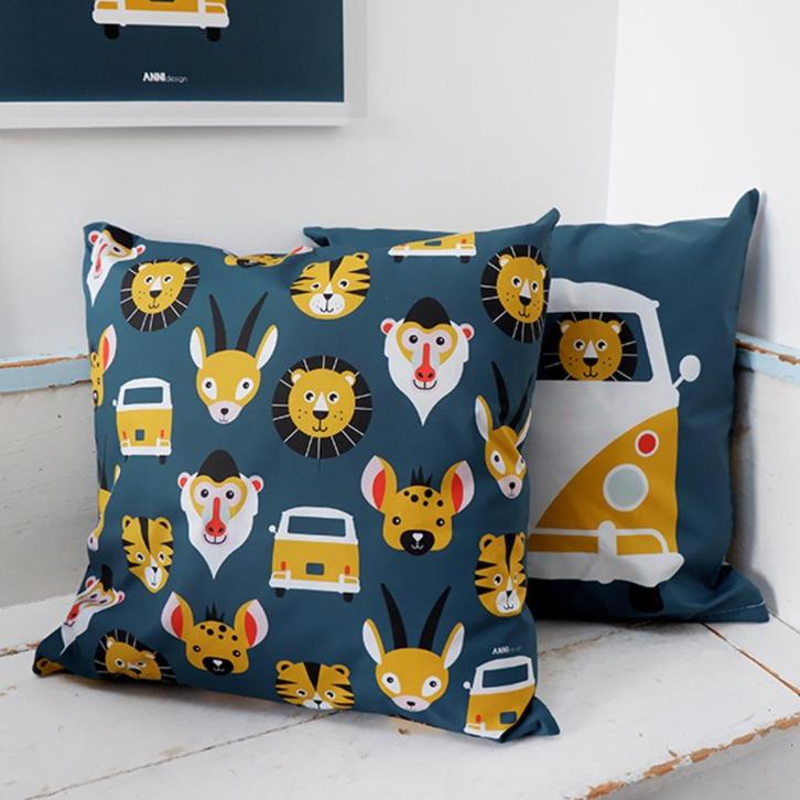 Safari jungle kussen kinderkamer of babykamer, Kinderen en Baby's, Kinderkamer | Inrichting en Decoratie, Nieuw, Kleed of Kussen