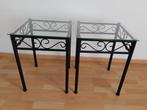 Set van 2 nachtkastjes, Huis en Inrichting, Slaapkamer | Nachtkastjes, Ophalen, Gebruikt, Minder dan 45 cm, Metaal of Aluminium
