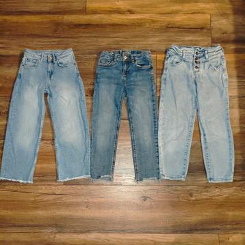 3 x Jeans Broeken - Meisje 134 beschikbaar voor biedingen